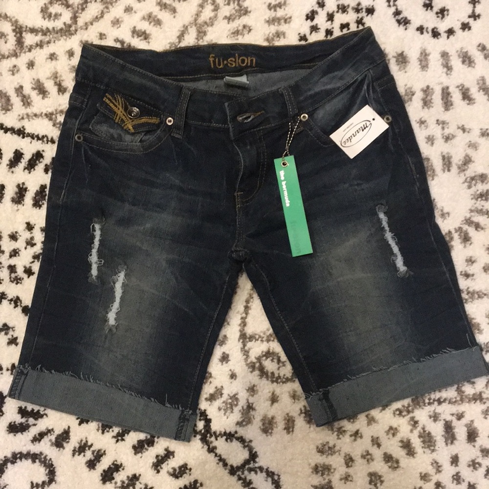 Women’s Denim Bermuda Shorts